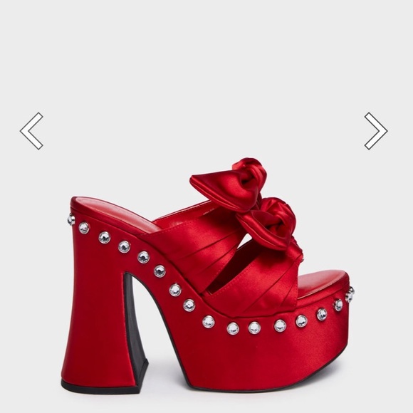 Red mules - Picture 3 of 3